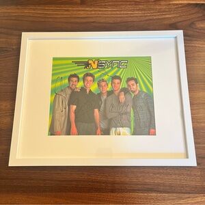 Signed *NSYNC Poster 8x10 Framed